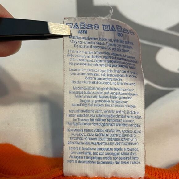 Virginia Tech Graphic Tee Shirt Orange Maroon Hokie Nation College Football - Picture 6 of 6